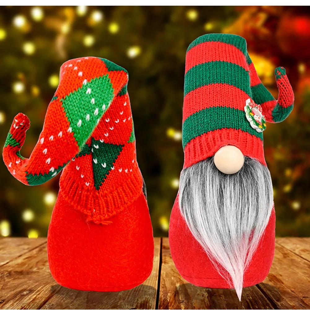 ABLU-dánño duende, decoración navideña para el hogar, Gnomo nórdico, Dios tierra, Gnomo sin rostro de felpa, adornos navideños, Gnomo de Papá Noel, Rudolph