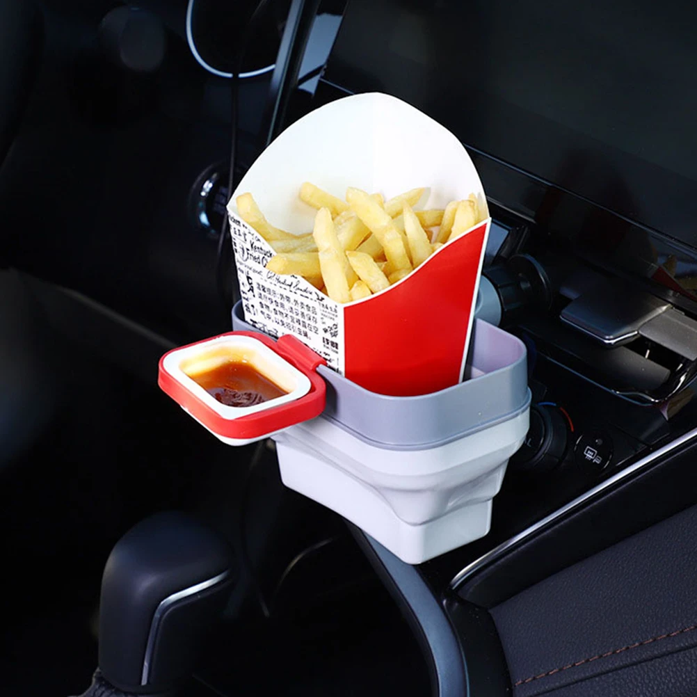 

Car Air Vent Dip Clip Sauce Holder Foldable French Fry Holder Mini Dipping Cup Snack Storage Dip Clip for Car Sauce