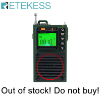 Retekess TR111 Radio FM Portable Radios AM FM Mini Ham Radio Shortwave Emergency Amateur Radio Multiband SW VHF WB Alarm Clock