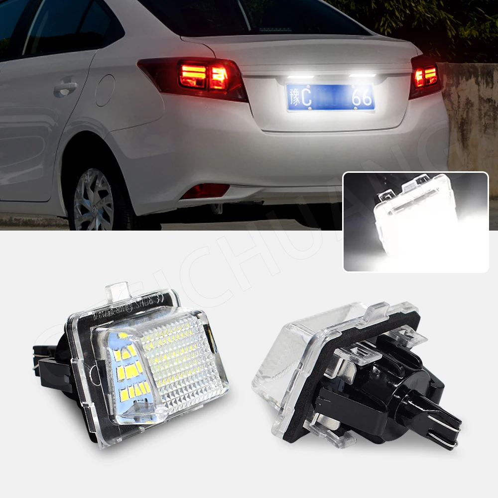 

2Pcs For Benz C-Class W204 S204 5D S-Class W221 E-Class W212 S212 CL-Class W216 C216 LED License Plate Lamp Number Plate Light
