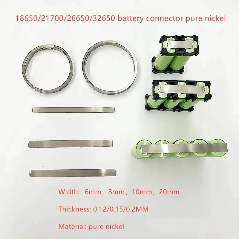 

Pure Nickel Strip 18650 21700 32650 Battery Nickel Sheet Plate Connector Steel Belt Spot Welding Machine Battery Welder