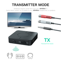 KN326 Bluetooth Transmitter Receiver Audio Adapter w/Mic for Car PC TV Headphone