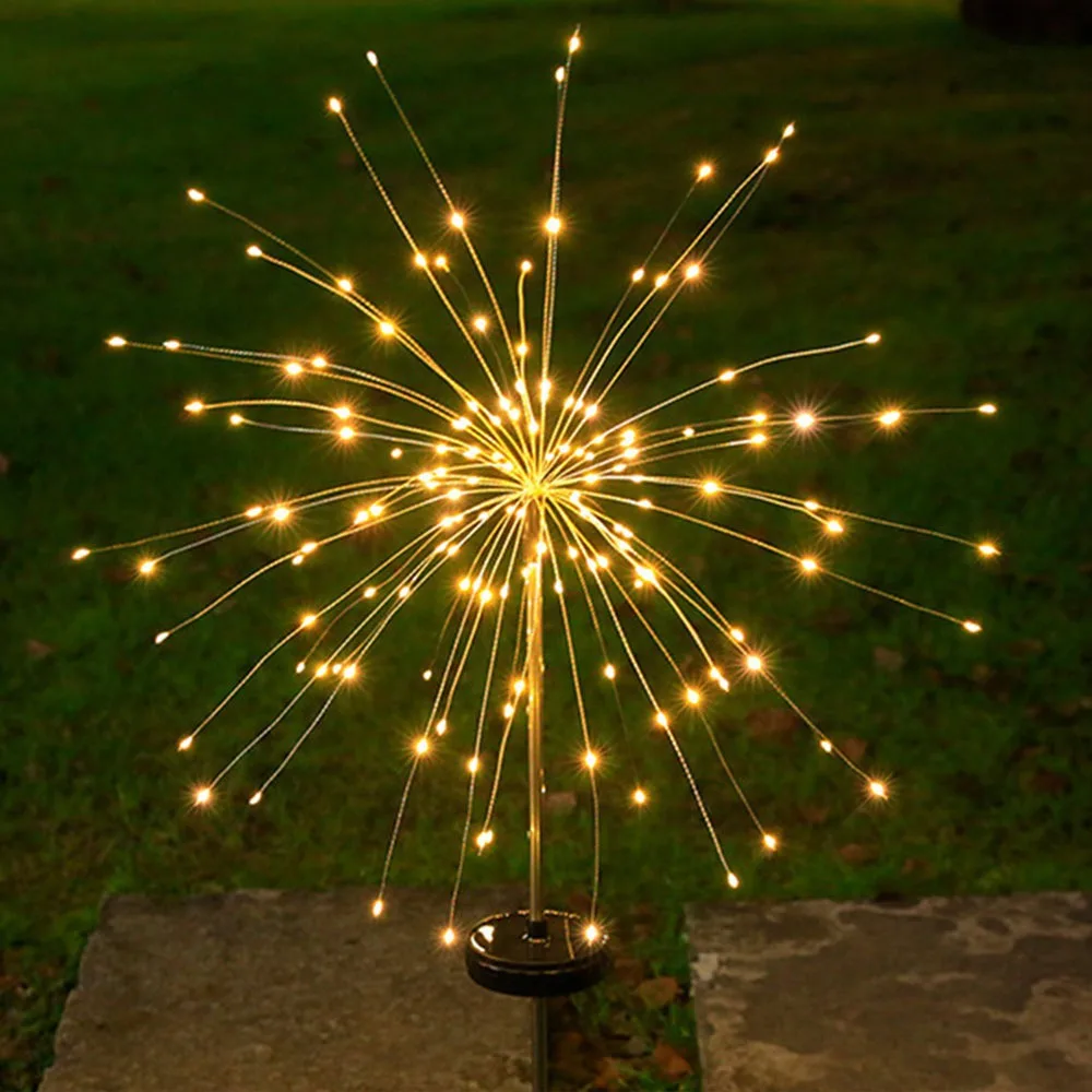 

New Year 90/120 LED Solar Christmas Lights Waterproof 8 Lighting Modes Lamps Holiday Decoration Home