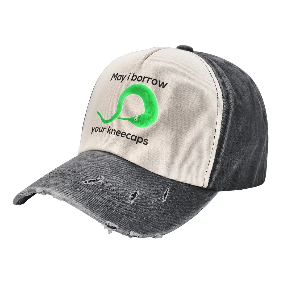 

May I Borrow Your Kneecaps - Worm On A String Baseball Cap cute derby hat Men's Hats Women's