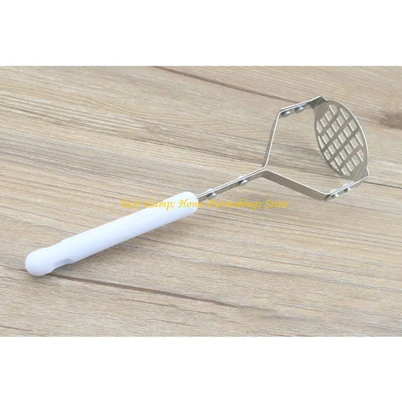 W8EA Stainless Steel Potato Masher ricer with Broad and Ergonomic – Fine-grid Mashing