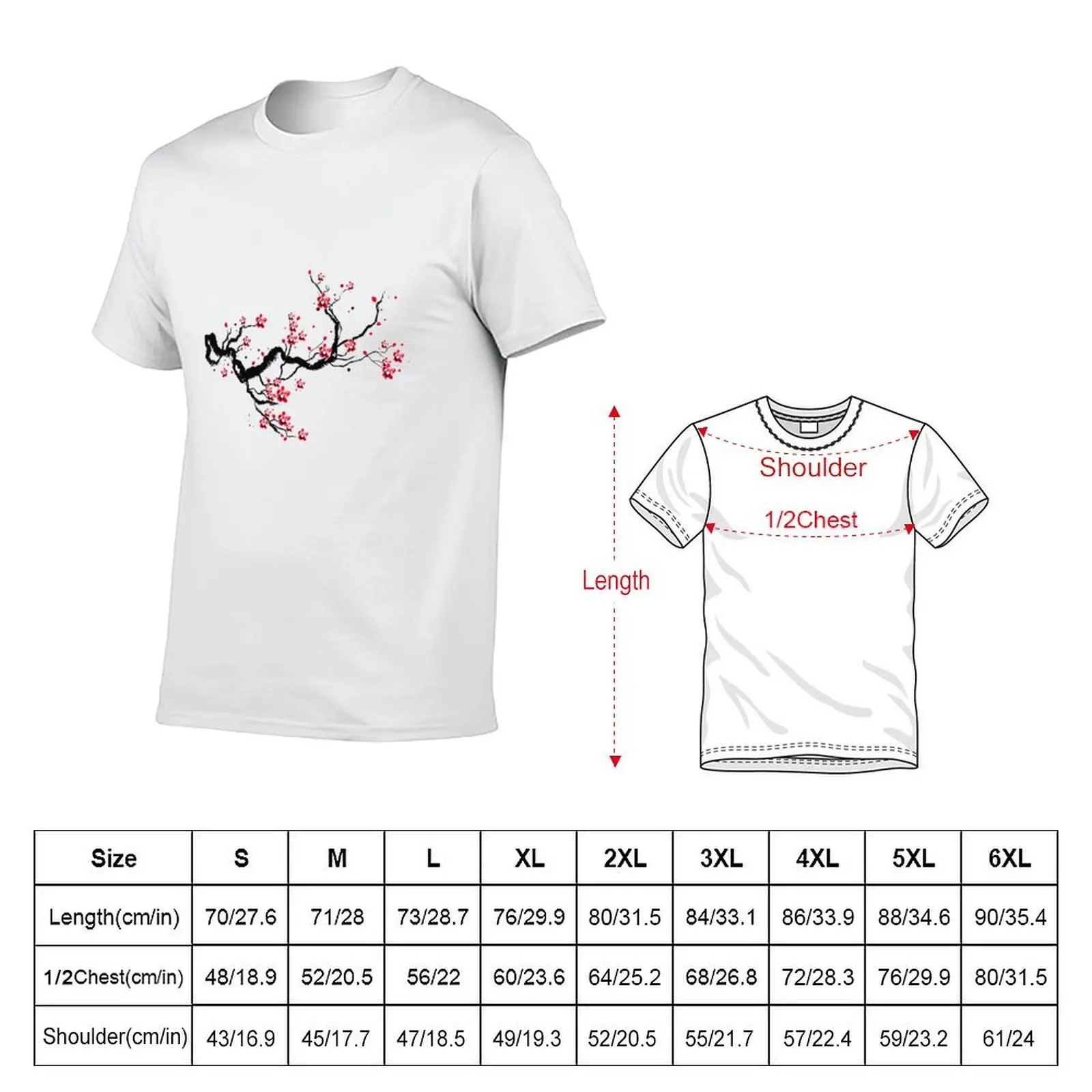 Sakura T-Shirt t shirts with prints cotton t shirt pack T-Shirt