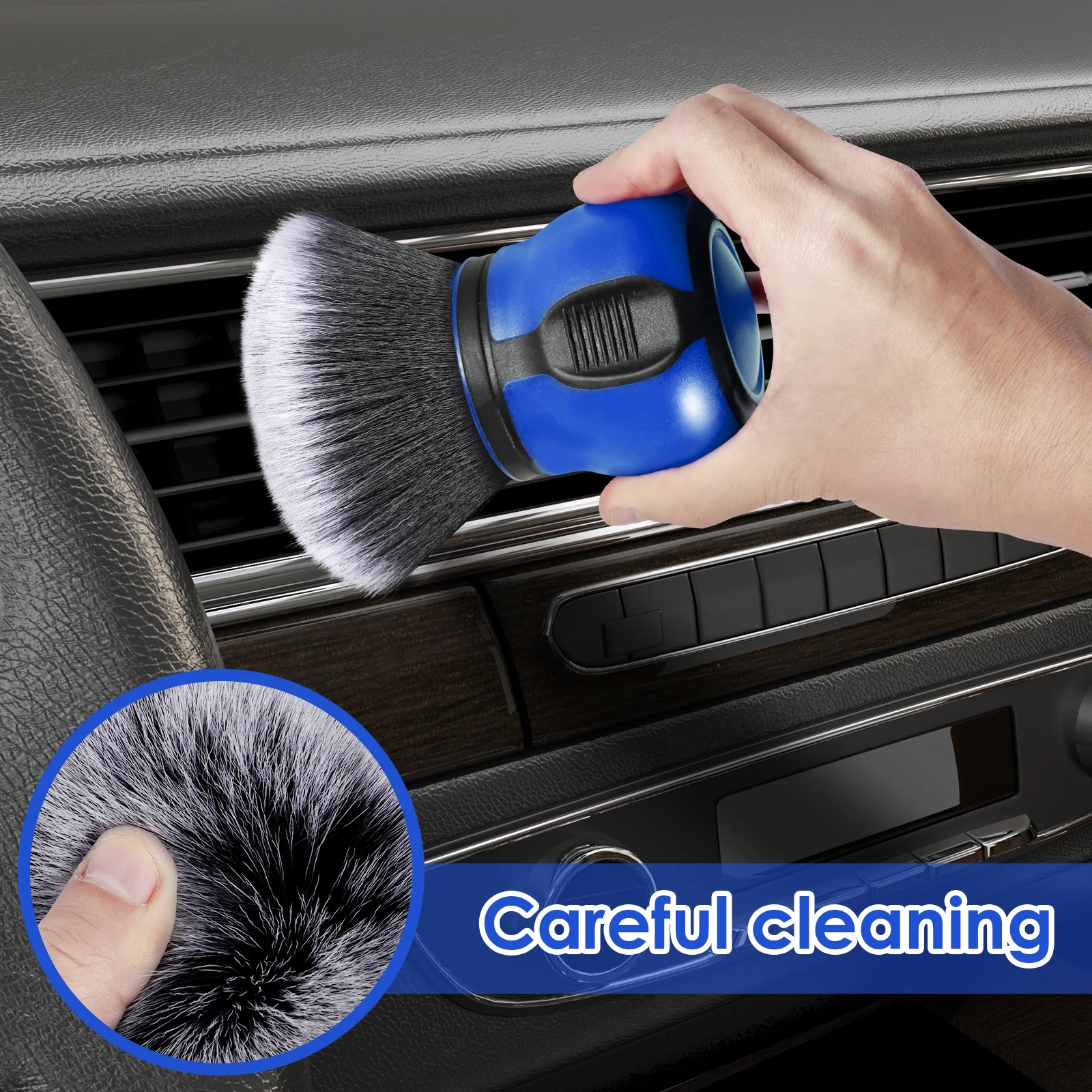 New Car Detailing Brushes Automobile Interior Soft Bristles Brush Air Vents Dust Cleaner Detailing Dusting Tool Car Cleaning