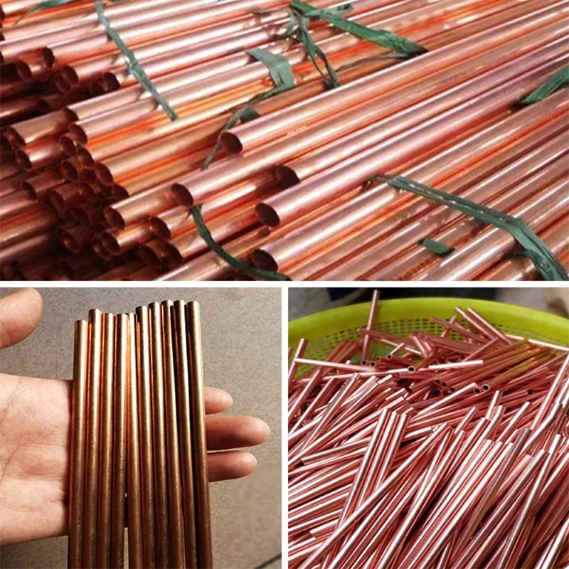 3pcs-5pcs copper pipe outer diameter 6mm 6.5mm 7mm 7.5mm length 300 500mm Hollow straight round Thin cooper tube piping