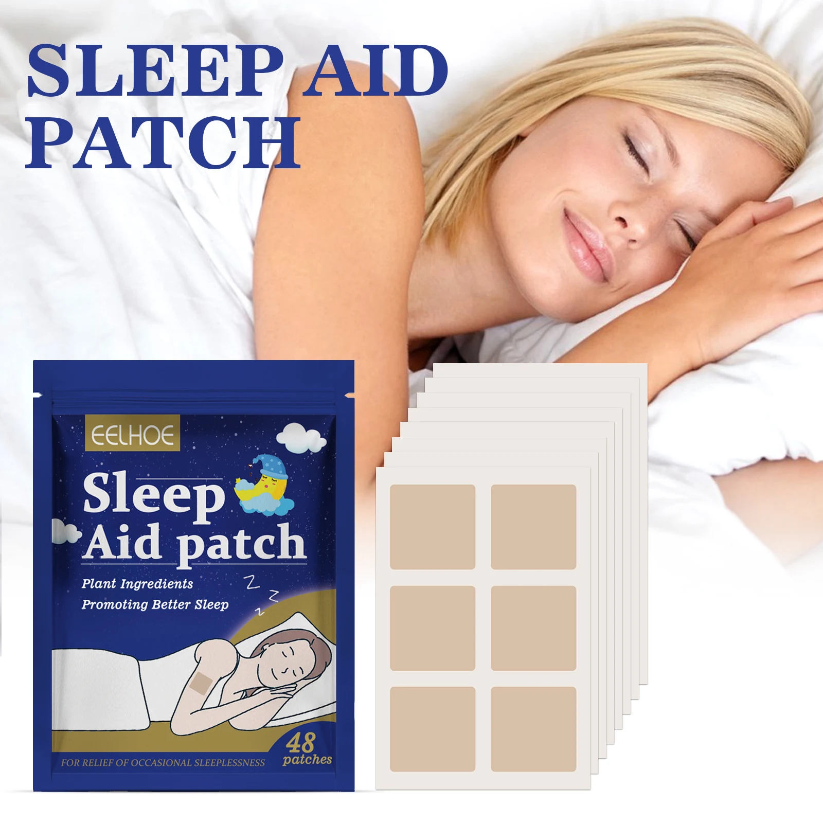 

Insomnia Patches Quickly Fall Asleep Relieve Stress Anxiety Neurasthenia Treat Insomnia Relaxing Body Soothing Sleeping Sticker