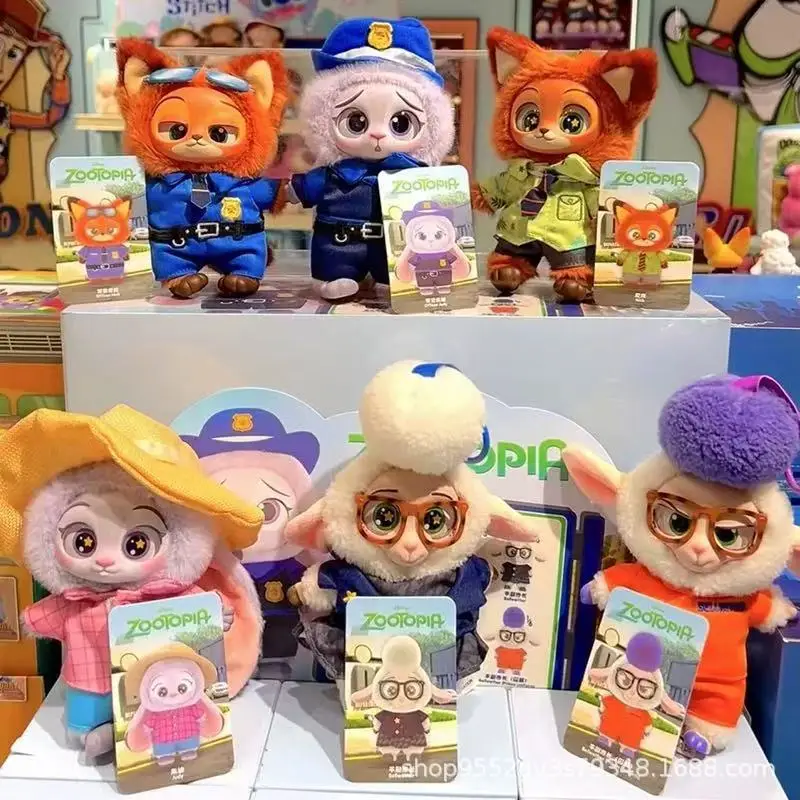 

Совершенно новая подлинная виниловая коробка Zootopia в стиле поп-слепа, игрушка-сюрприз, подарочный набор, мультяшные куклы Ника и Джуди, рюкзак, подвески, декоративные или