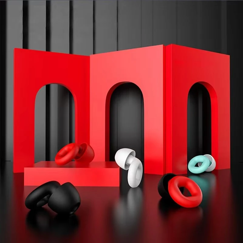 DIZETION Anti-noise Sleep Soundproof Earplugs Swimming Earplugs Anti-noise Anti-slip Sleep Earplugs Surfing