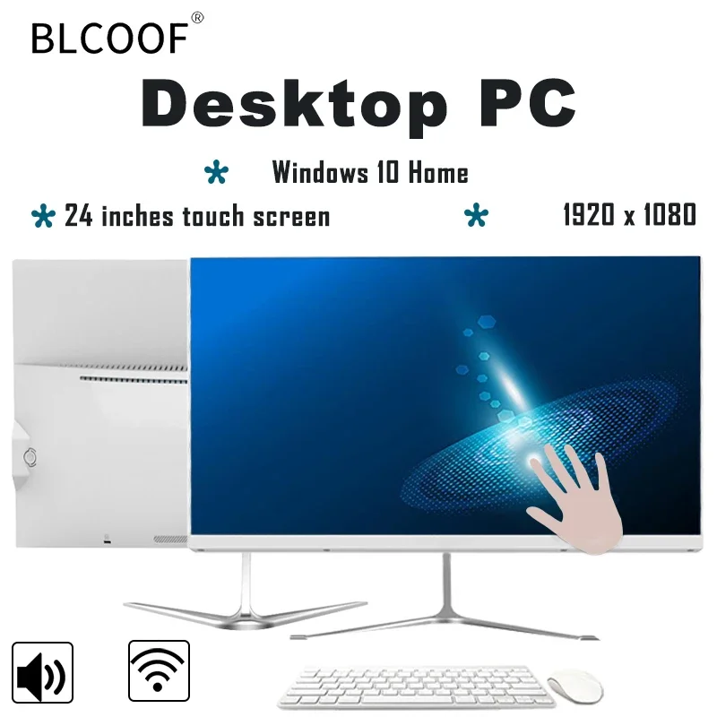 Pc all-in-one touch screen Intel Core i7-3770 PC monoblocco da 24 pollici RAM 8/16 GB PC da gioco Set completo Computer desktop tutto in uno