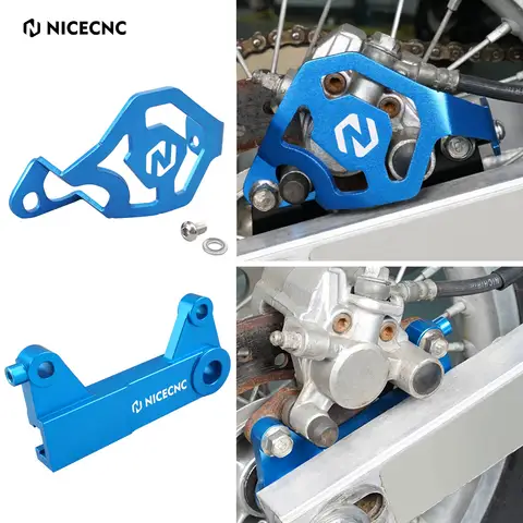 Yamaha YZ85 YZ 85 2002-2018 2017 2016 2015 YZ80 1993-2001 후방 브레이크 캘리퍼스 가드 및 후방 브레이크 캘리퍼스 브래킷 액세서리