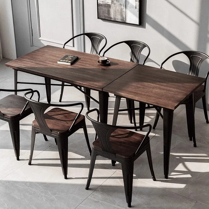 

//Factory-Made Durable Midcentury Design Wooden Metal Cafe Restaurant Tables And Chairs For Home School Or Apartment Use