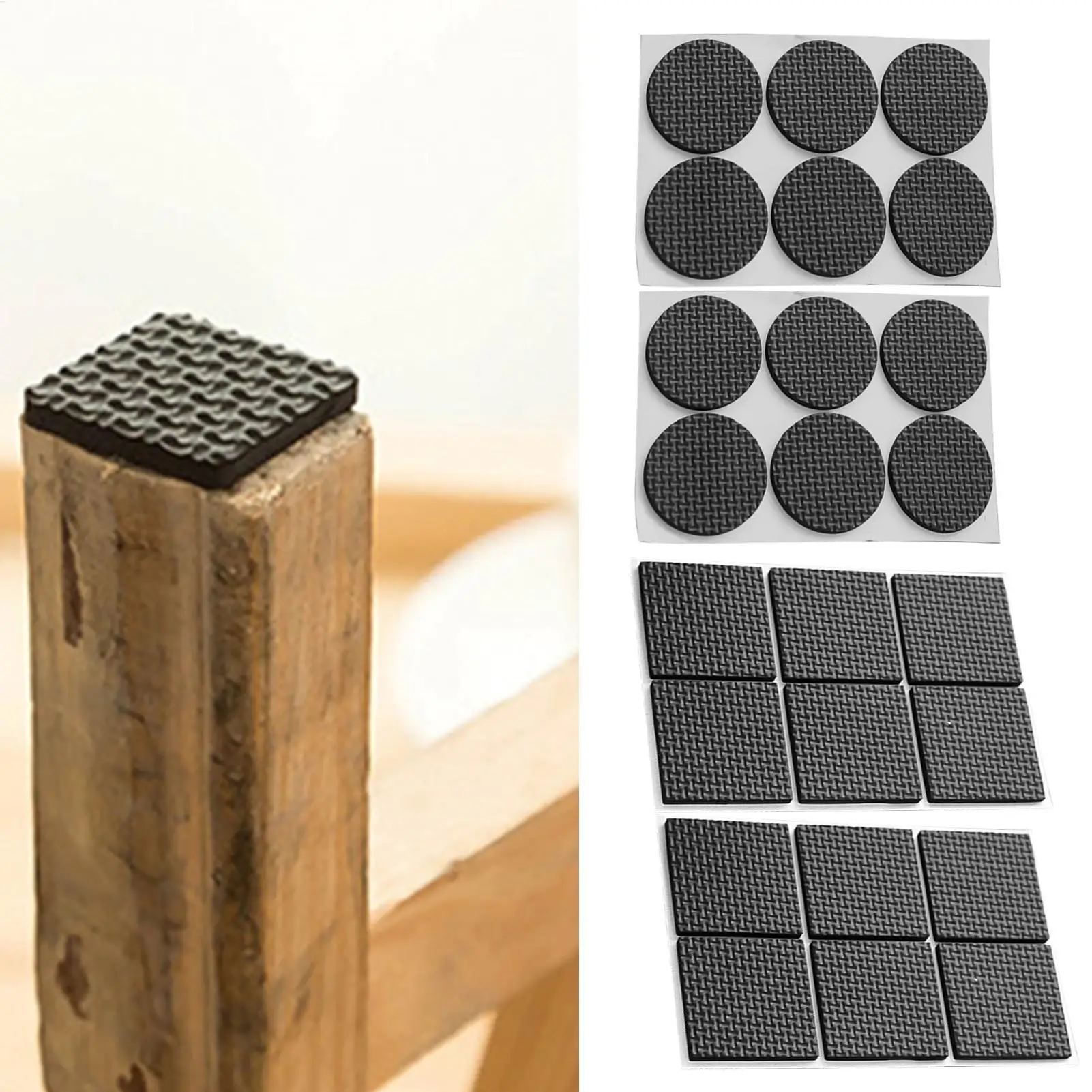 Floor Protector & Furniture Gripper Pads Prevents Scratches & Stops Sliding on Tile Wood Laminate Essential for Home & Office