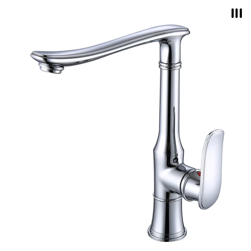 

Kitchen Faucet Copper Antique Sink Faucet Hot and Cold Bathroom Faucet Classical Lavotory Faucet Desktop Water Faucet
