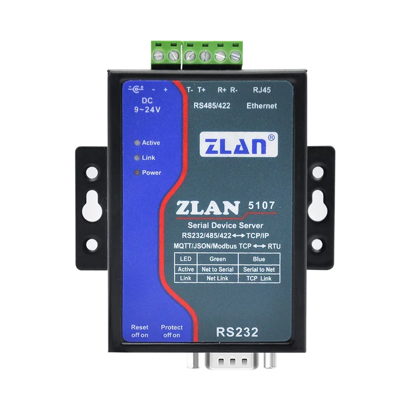 RS232 RS422 convertitore da RS485 a Ethernet IOT Modbus RTU a TCP Server seriale isolato Gateway industriale