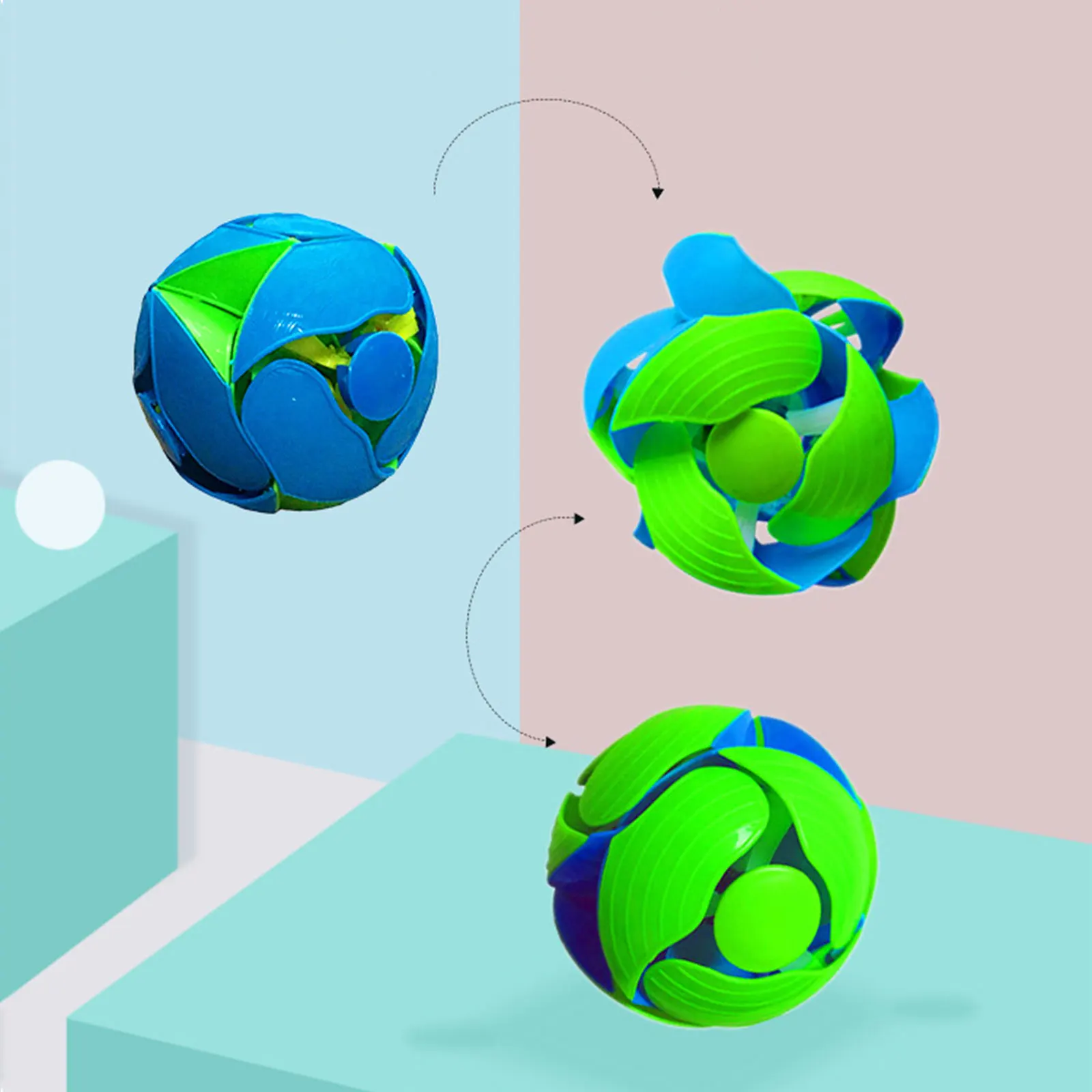 Двухцветный поворотный шарик с переключателем шариковый мяч подарок для детей на день рождения волшебный мяч ручная работа Смешные интерактивные декомпрессионные игрушки