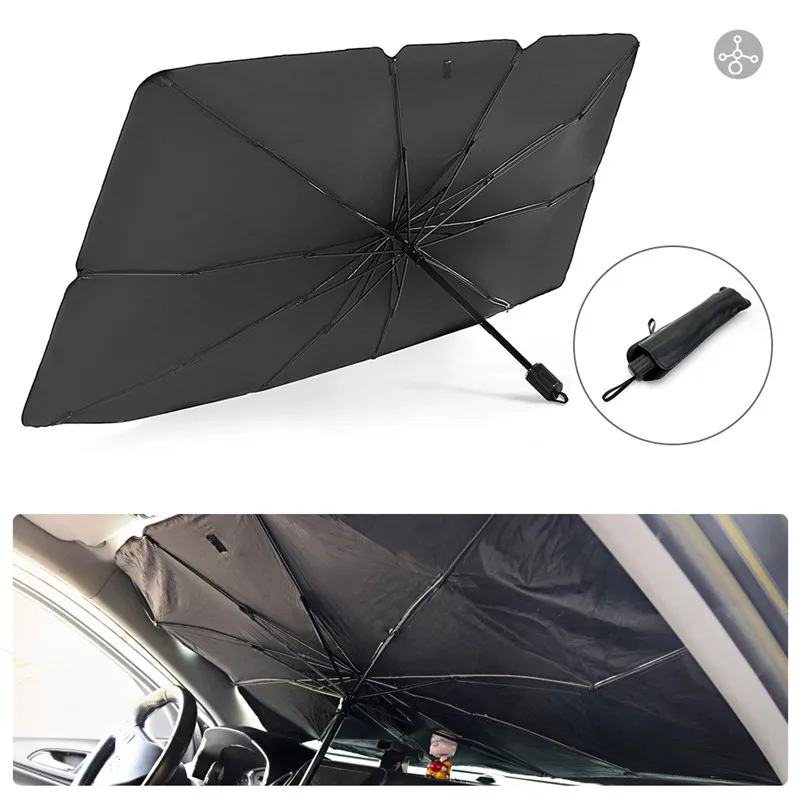 Car Windshield Sunshade Umbrella For Toyota Land Cruiser Camry Tundra CHR RAV4 Prius Tacoma Sienna Avalon Supra Auto Accessories