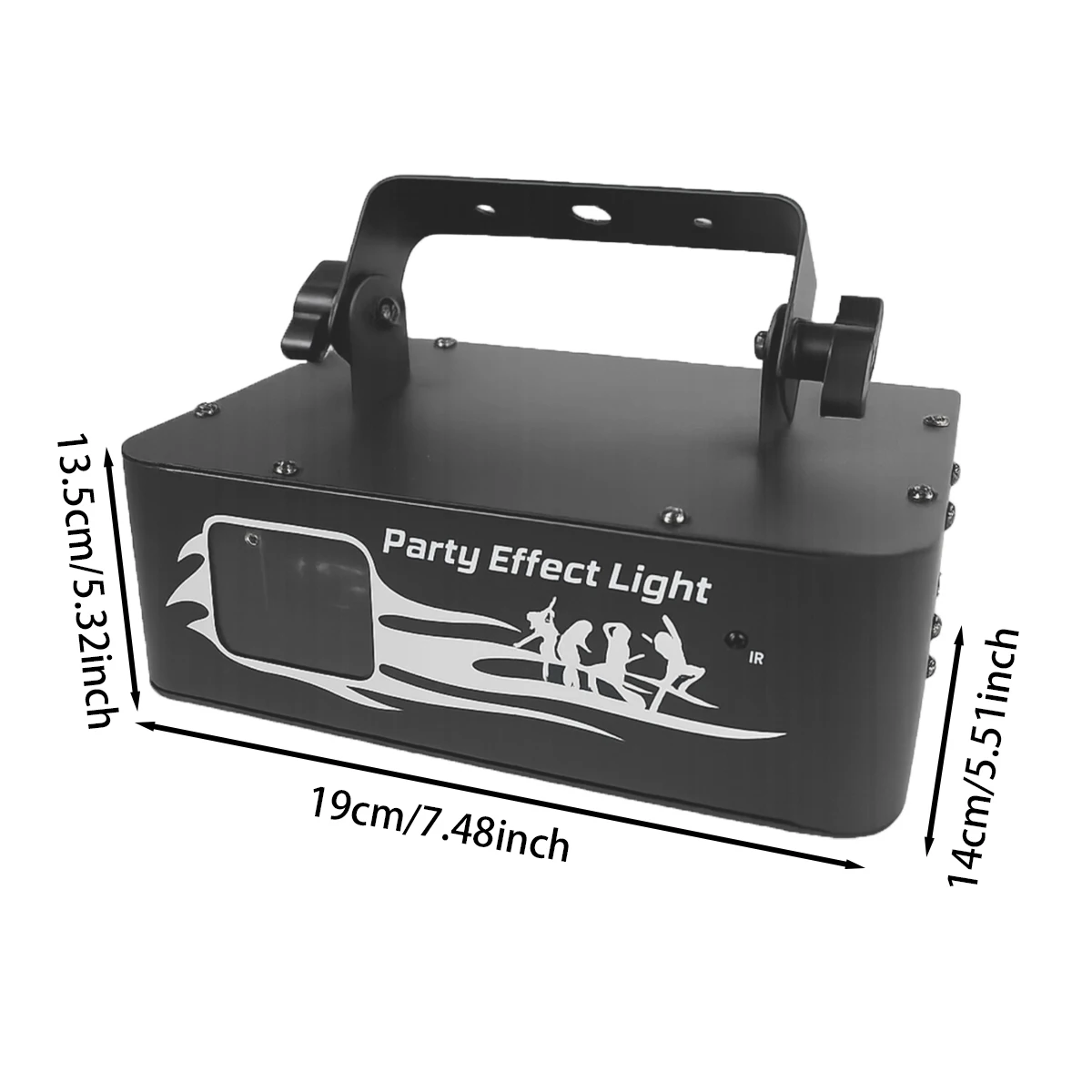 ALIEN 500mW RGB Laser Stage Light with Remote DMX Sound Activated Laser Projector Lamp DJ Disco Light for Xmas Bar Club Party