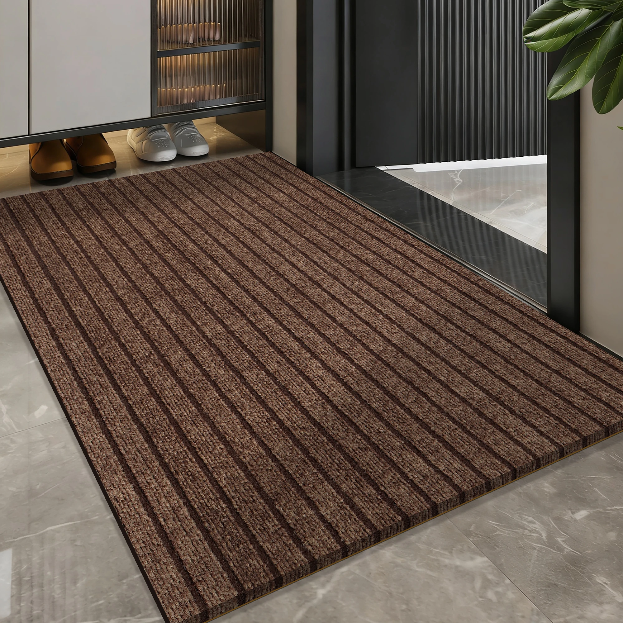 

Kitchen Entrance Mat Anti-Slip Oil Absorbent Water Absorbent Dirt Resistant No-Wash Floor Rug Home Entrance Door Mat