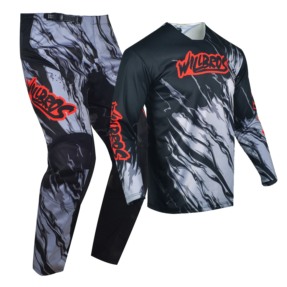 Enduro Suit BMX Mx DH Creo Teal Motocross Jersey Pants Combo Outfit Gear Set ATV Dirt Bike kit estate traspirante colorato