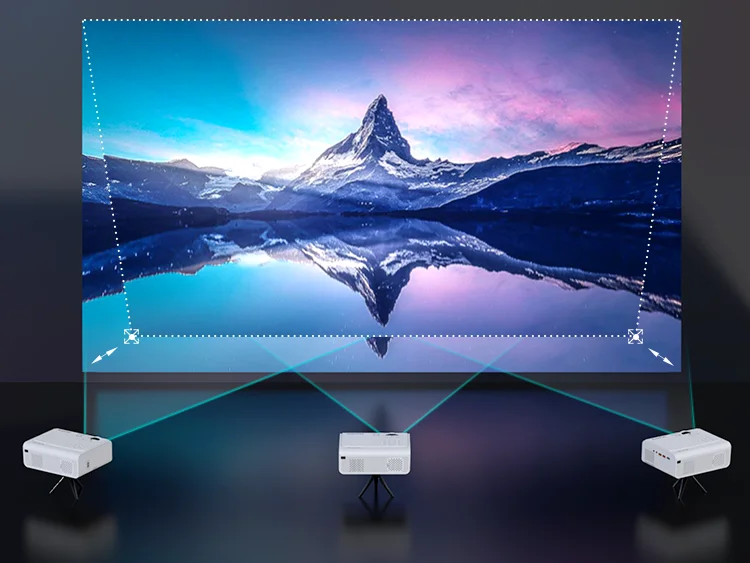 Newest 300'' Screen Supported Theater Projector 1080P 4K Video Projector Home Theatre Android Smart Video Projector