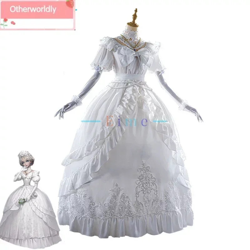 

Game Identity V Bloody Queen Mary Cosplay Costume Women White Ball Dress Party Suit Halloween Uniform Anime Clothing Custom Made