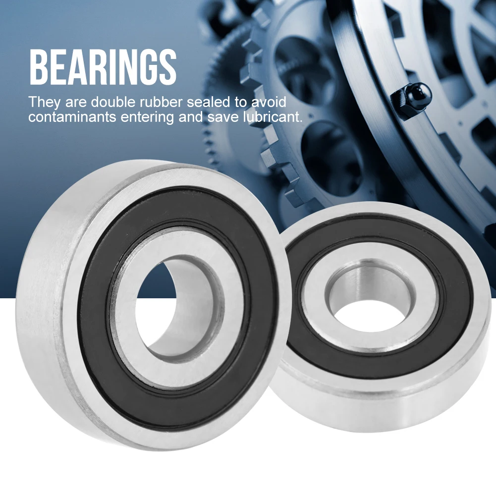 

10pcs 6200-2RS Double Rubber Sealed Steel Deep Groove Ball Bearings 10*30*9mm