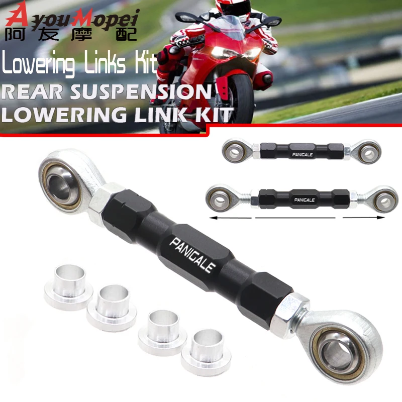 

For DUCATI Panigale 899 959 1199/S/R 1299 955 V2 Ride Height Lowering Links Kit Motorcycle Rear Suspension Linkage Drop Lever