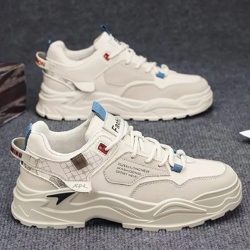 Men's shoes casual sports shoes lightweight comfortable outdoor soles soft waterproof sports height increasing men's shoes
