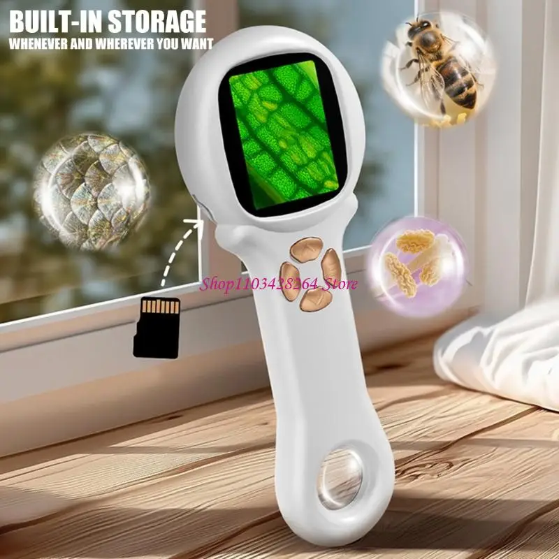 子供顕微鏡-usb-充電-500x-拡大鏡-8-led-電球内蔵子供趣味検査研究所探検