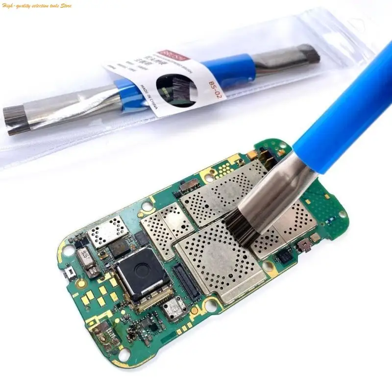 203F Anti-Static Brush Double Head Insulation Hard Brush Cleaning Dust Repair Tool