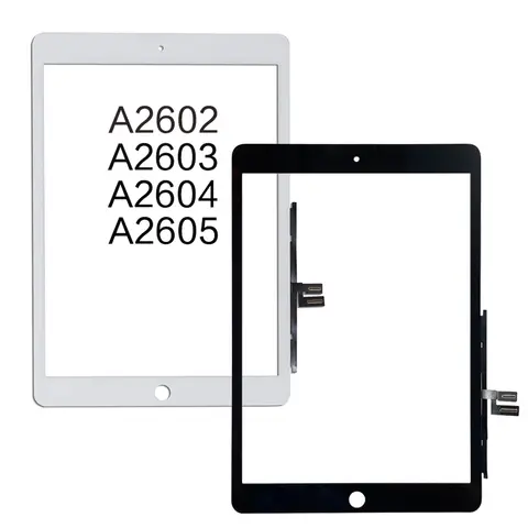 10Pcs For iPad 9 10.2" 2021 A2602 A2603 A2604 A2605 9th Touch Screen Digitizer Panel Assembly Display With Adhesive Replacement