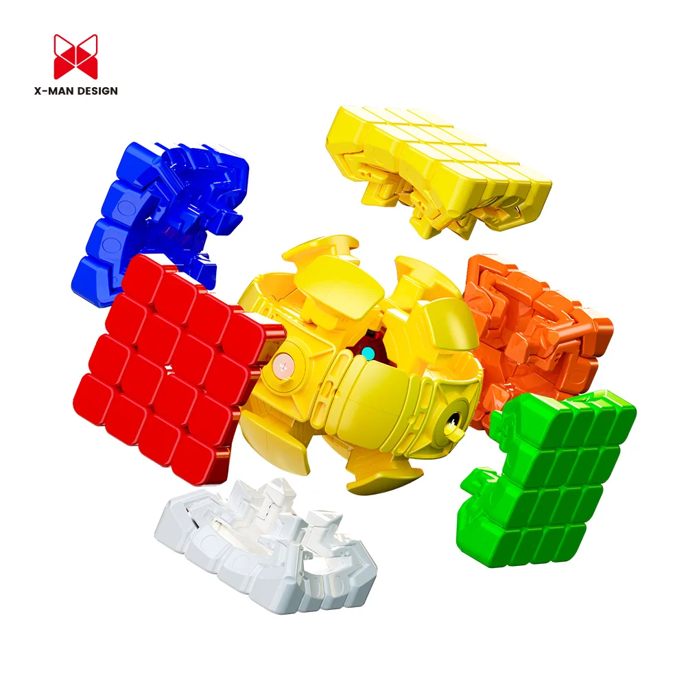 QiYi 6X6 X-Man Shadow V3 6X6X6 Inti Magnetik Versi UV Kubus Kecepatan Magnetik XMD Shadow V3 M 6X6 Mainan Puzzle untuk Hadiah