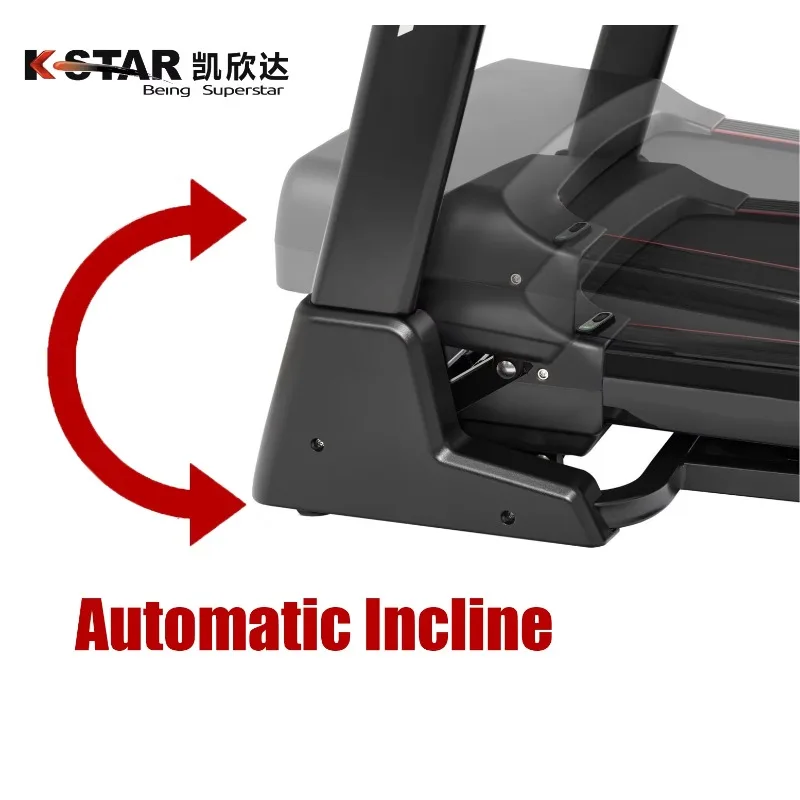 YTYIN آلة المشي للمنزل الكهربائية محرك القلب مع شاشة LED للياقة البدنية الجسم