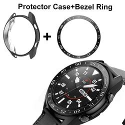 Bezel Ring + Case For Samsung Galaxy Watch4 Classic 42mm 46mm TPU Protector Cover Decorative Frame 2in1 For Watch3 41mm 45mm New