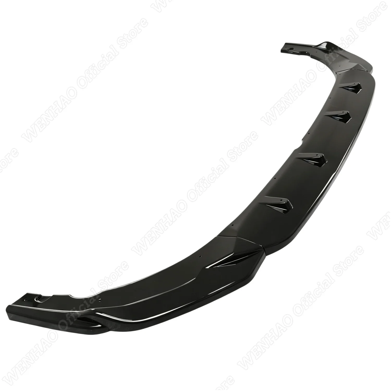 3-teiliger ABS-Kunststoff Frontspoiler in glänzendem Schwarz für VW Golf MK8 GTI R-Line 2020 - 2024, Frontlippe, Kinnverkleidung, Bodykit, Tuning – Detail 6