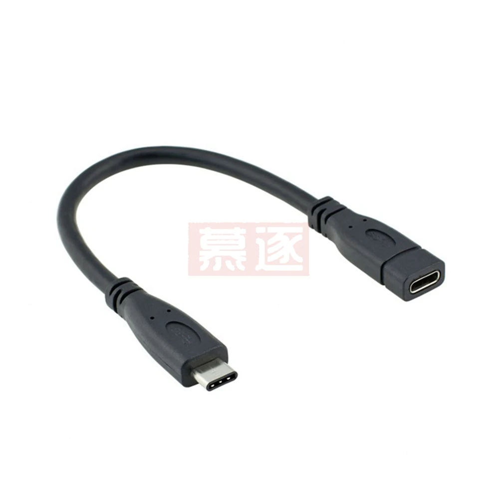 Hight quality Type C USB 3.1 Male to USB-C Female Extension Data Cable Extender Cord 0.2M 0.6M 1M