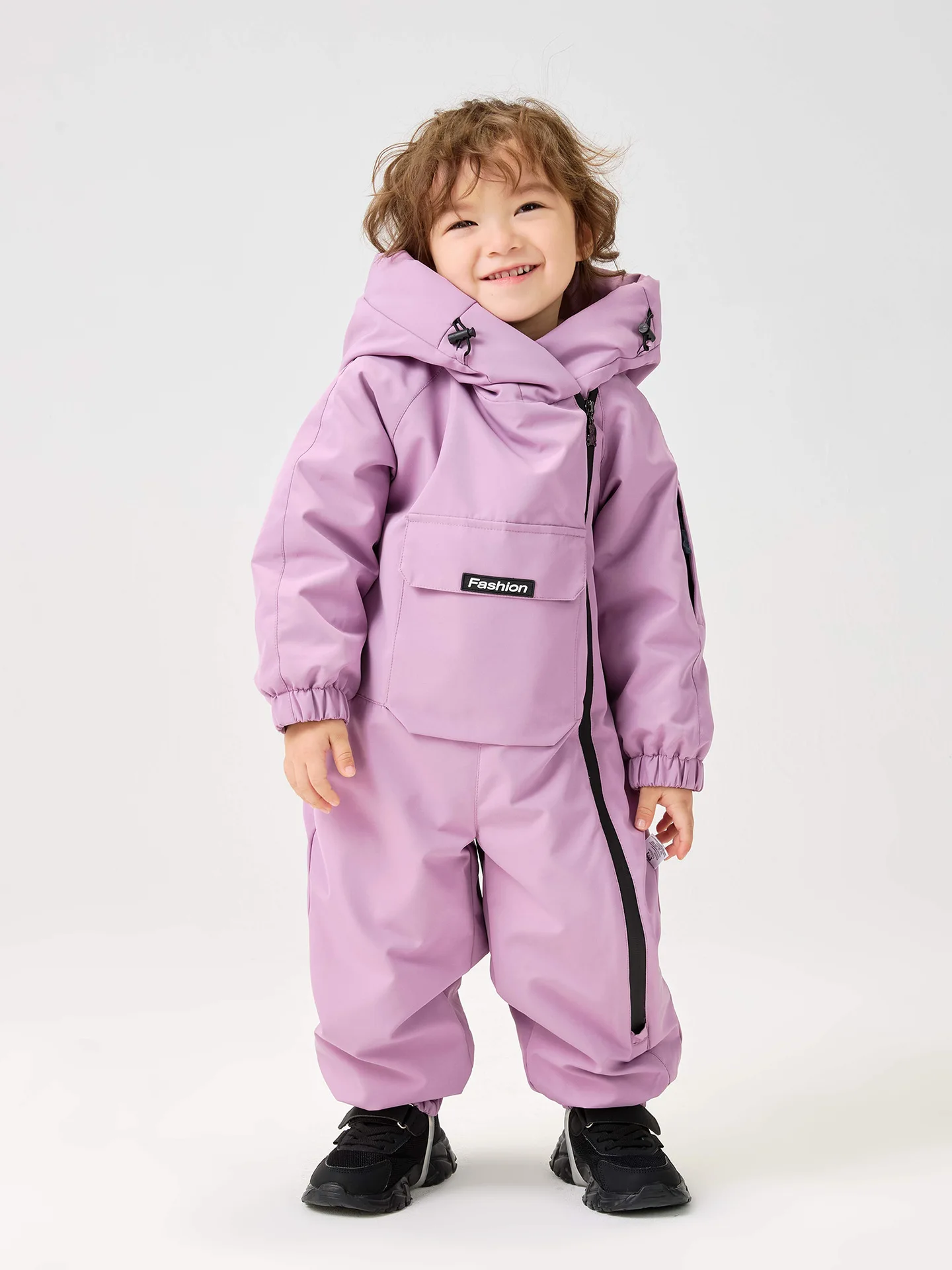 الشتاء 2-5Y ملابس الطفل الدافئة الفراء بطانة الفتيان سنوسويت عاصف برهان الطفل التزلج السروال القصير الاطفال الفتيات حللا