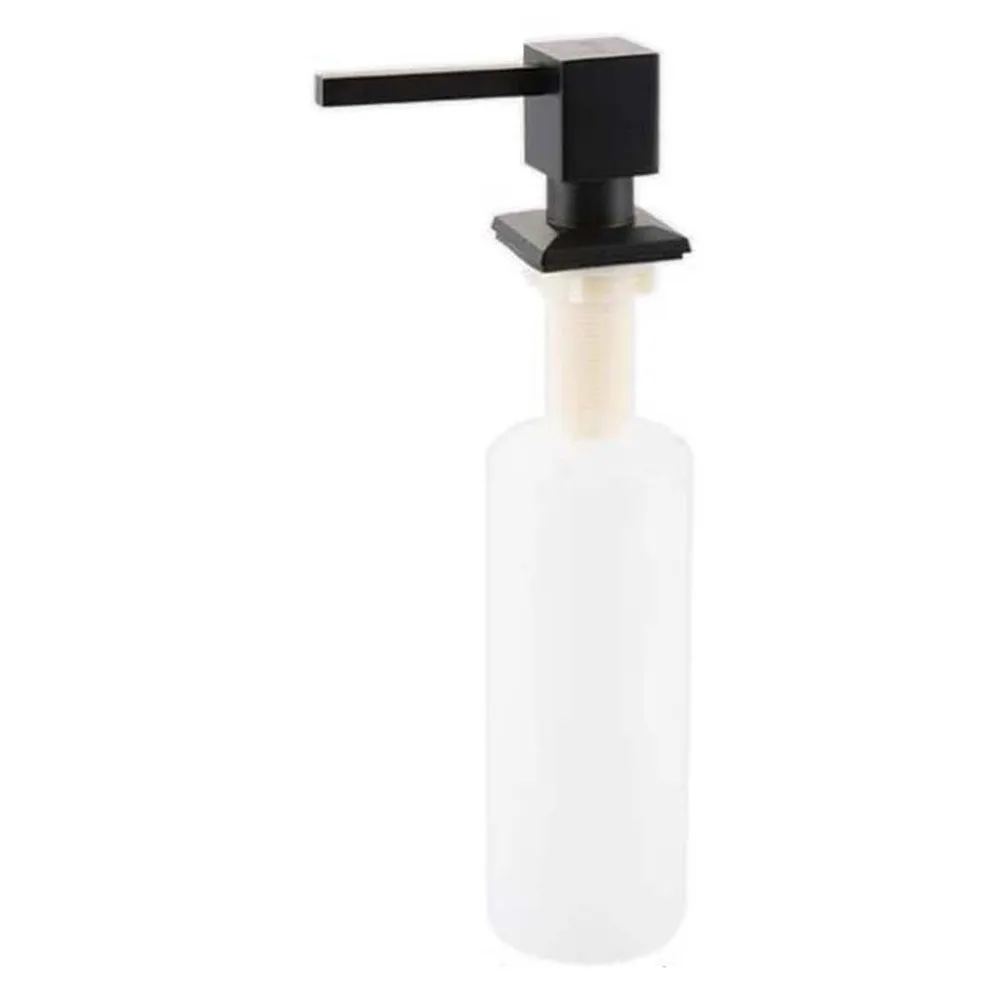 400ml Square Soap Dispensers Kitchen Deck Mounted Pump Built In Counter Top  Square Soap Shampoo Sub-bottling For Bath