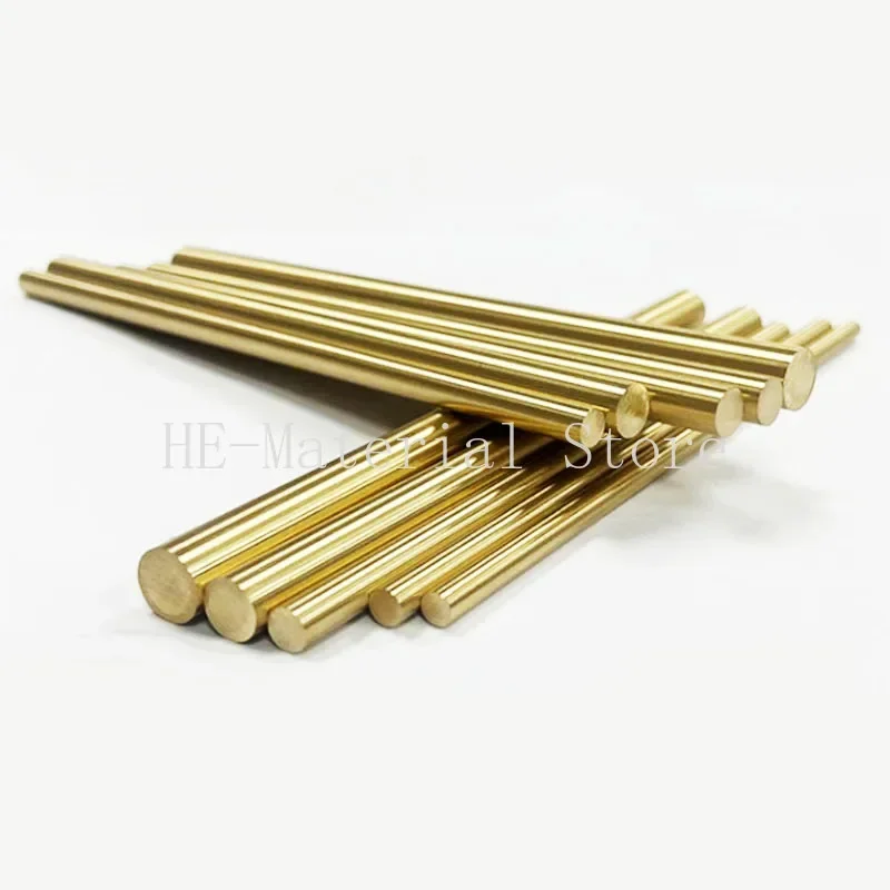 Length 100mm H59 Brass Bar Rod Solid Metal Round Bar Dia 8/8.5/9/9.5/10/10.5/11/11.5/12/13/14/15/16/20/22mm