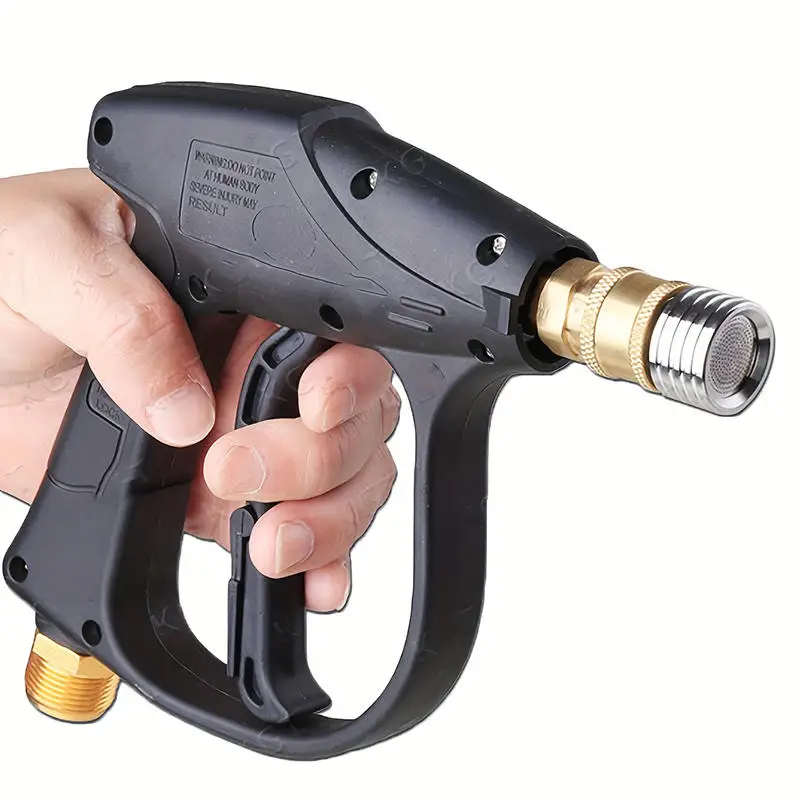 High Pressure Wash Gun Shower Sprayer Nozzle Tip With 1/4" Quick Plug For Quick Hitch  Cars Garden Urban Tool