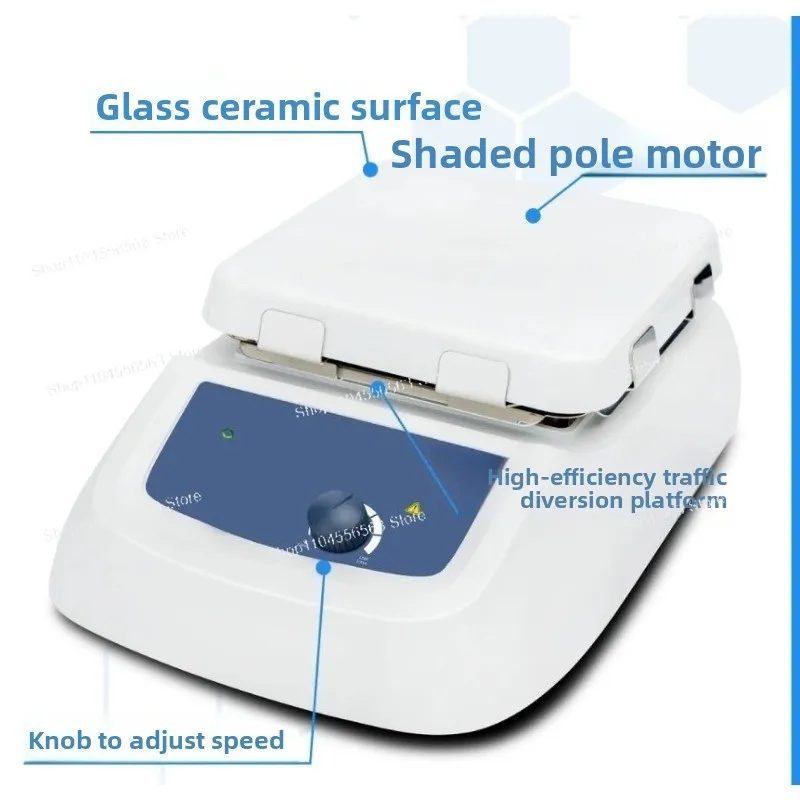 ON155-7 Digital Magnetic Stirrer Hot Plate 20L LCD Timing Heating Mixer Ceramic Panel Lab Temperature Control Equipment