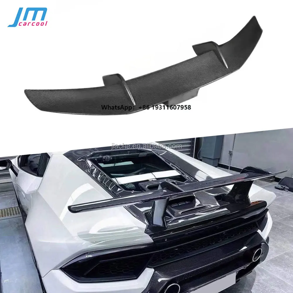 

Carbon Fiber Rear Trunk Lip Boot Spoiler for Lamborghini Huracan LP580 LP610 FRP Auto Car Decoration Tail Spoiler