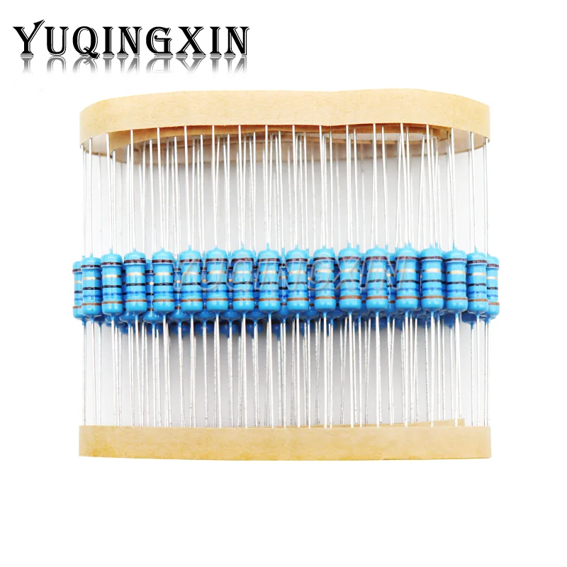 20pcs 1W Metal film resistor 1% 0.1R-2.2M 10R 22R 47R 100R 330R 1K 4.7K 10K 22K 47K 100K 330K 470K 1 2 10 22 47 100 330 1M ohm