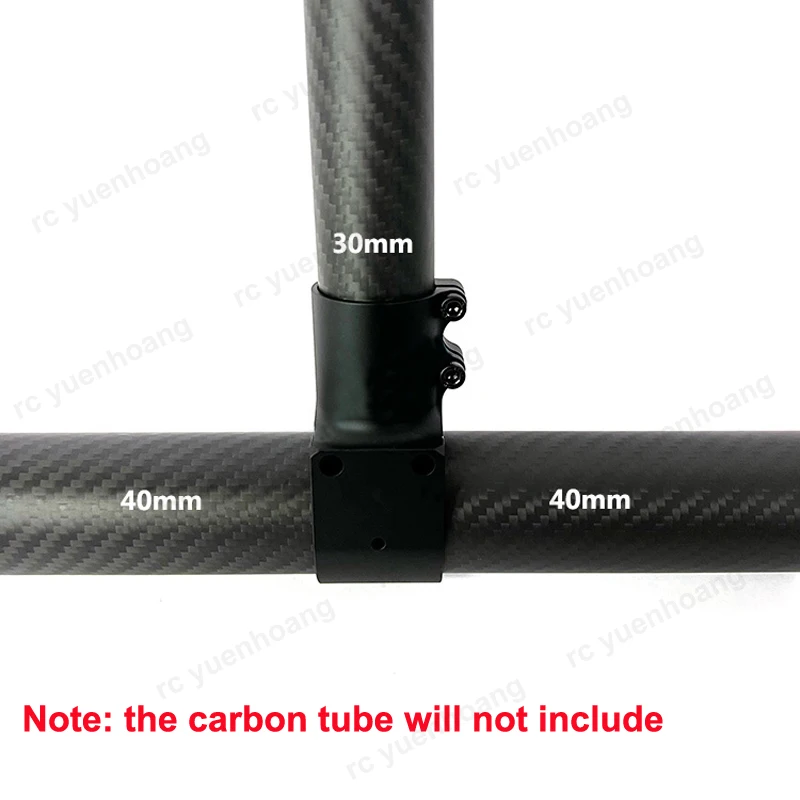 Trépied de importateur multi-rotor RC, connecteur à trois voies, 30mm à 40mm, joint en T, train d'atterrissage, support de partenaires en métal, verrouillage à double vis, 1 pièce