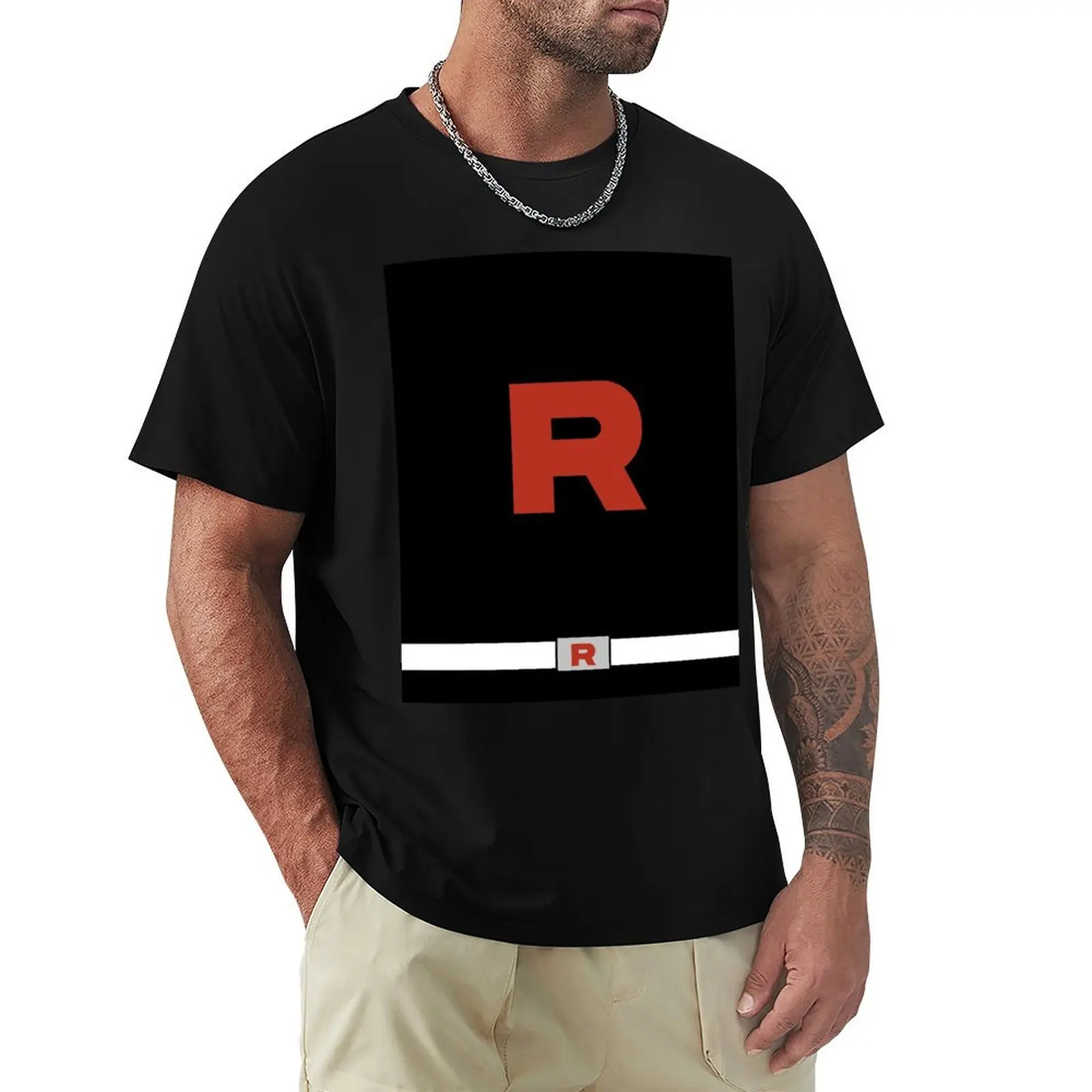 

Team Rocket Grunt with Rocket Belt T-Shirt oversizeds luxury designer quick drying plus size clothes mens shirts graphic tee