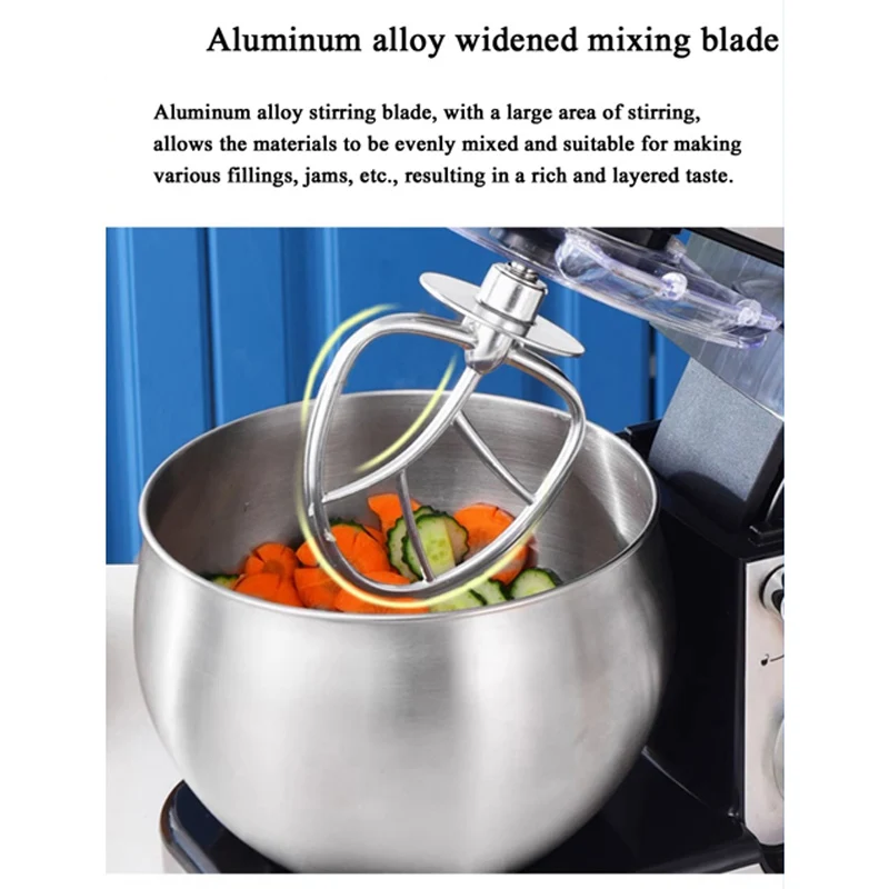 خلاط طعام كهربائي تجاري خلاط حامل 10/15/20/30Qt عجّان 3 سرعات 450/500/750/1100 واط خلاط من الفولاذ المقاوم للصدأ