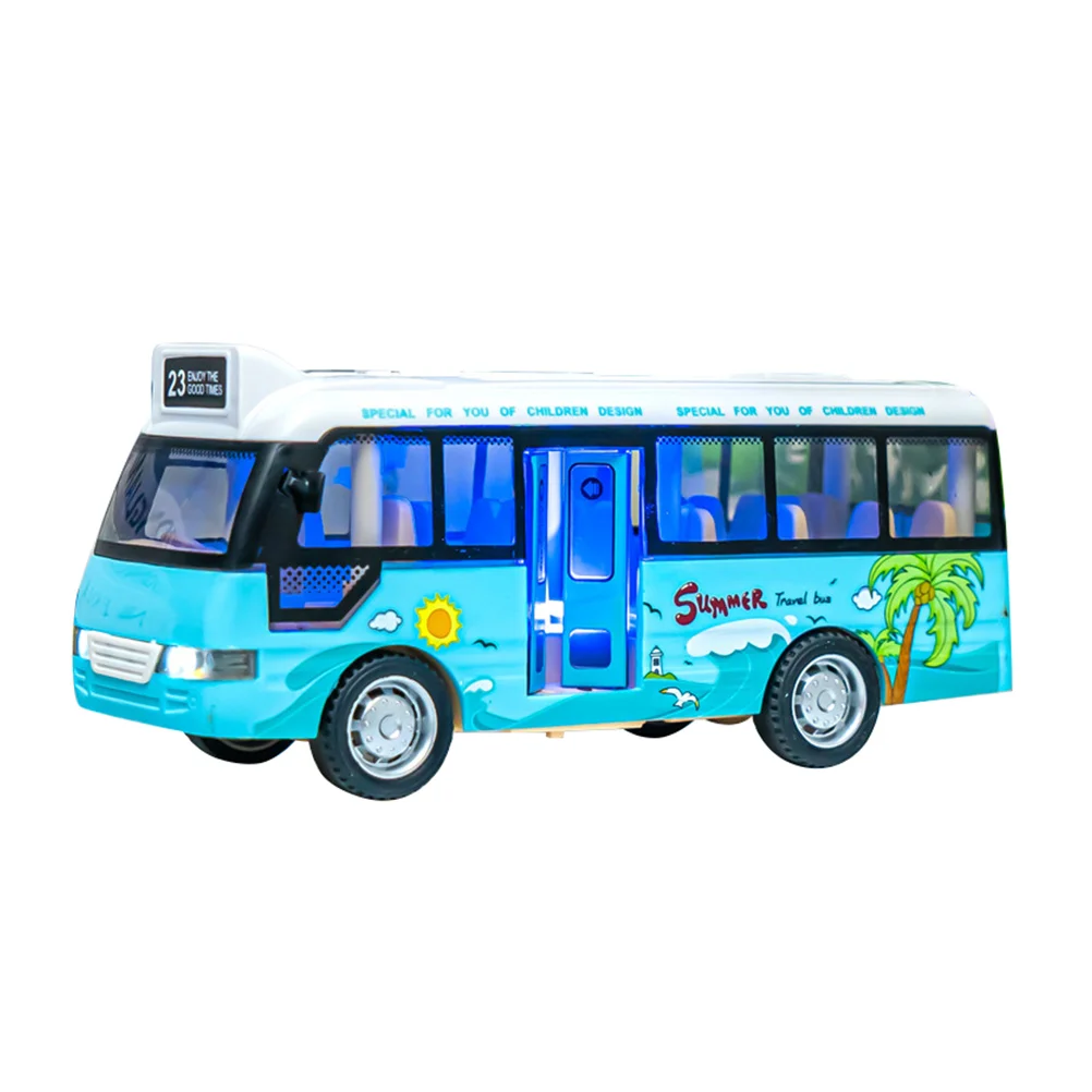 

International School Bus Model Car Plastic Shape Educational Playthings Compact Models Children Simulated Simulation Children’s